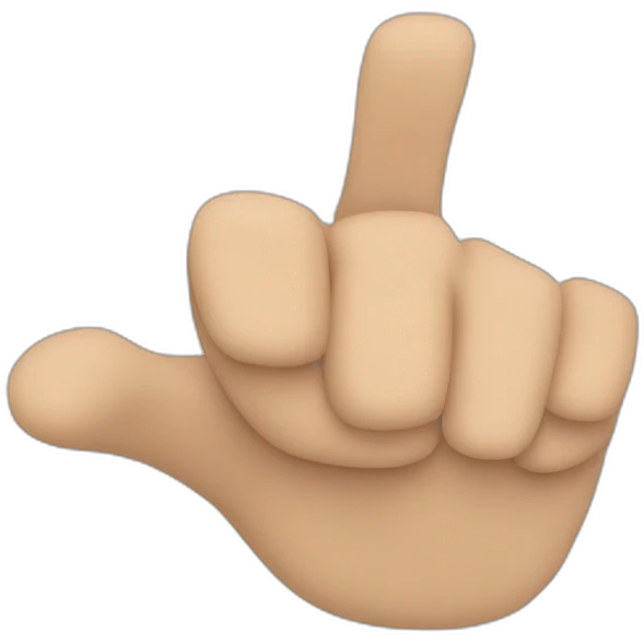 hand pointing towrds screen  emoji