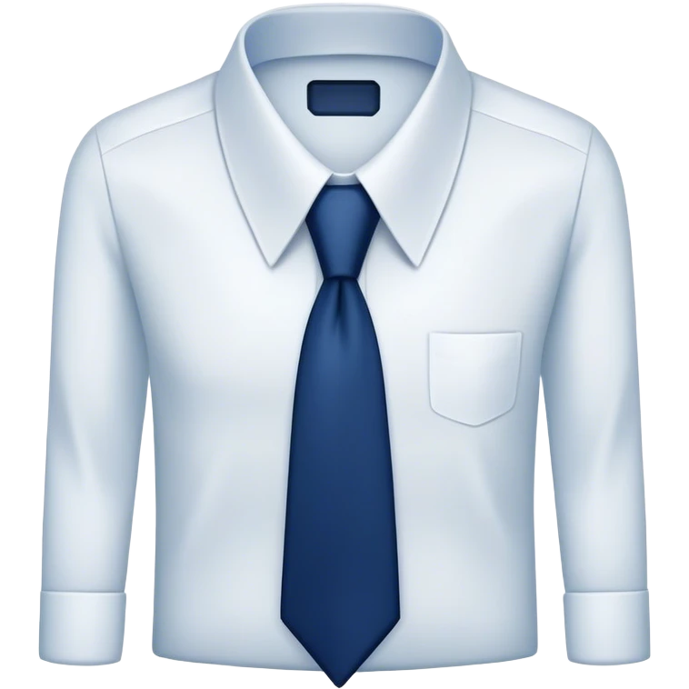 
dark blue tie on a white shirt emoji