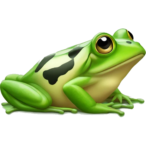 frog with checker pattern emoji