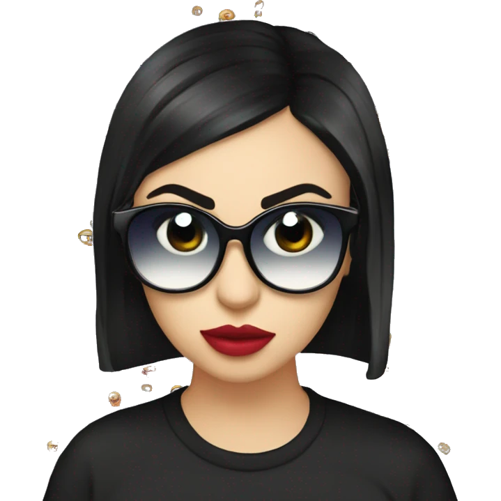 Charli xcx with sunglasses emoji
