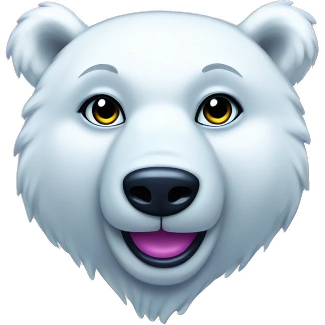 lisa frank polar bear full emoji