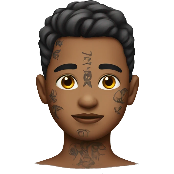 boy with neck tattoos  emoji