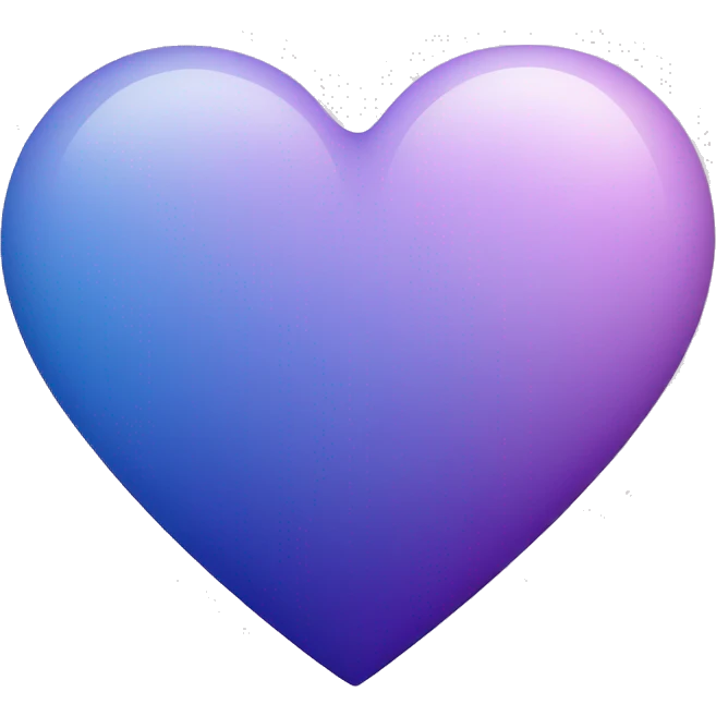 Lilac-violet-indigo-blue-gradient heart emoji