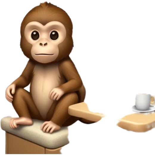 Monkey in a caravan emoji