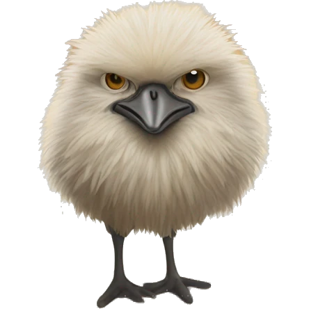 Autruche la tête dans le sable emoji