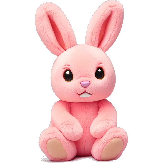 Pink bunny jellycat stuffed animal emoji