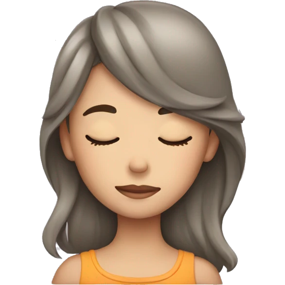 Girl sleeping  emoji