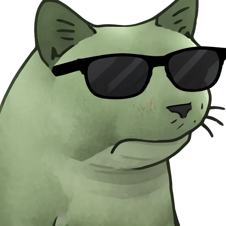 Cat with sunglasses emoji