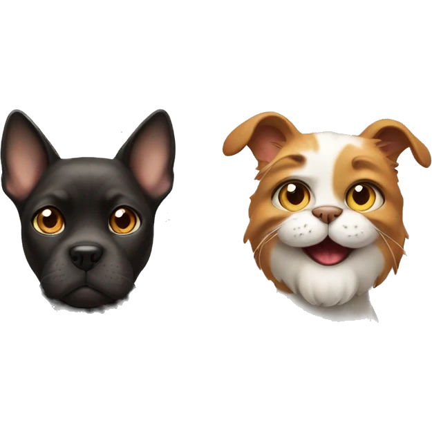 dog vs cat emoji