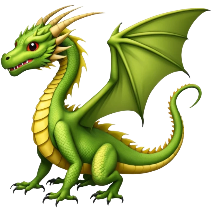 Fourth wing clubtail dragon  emoji