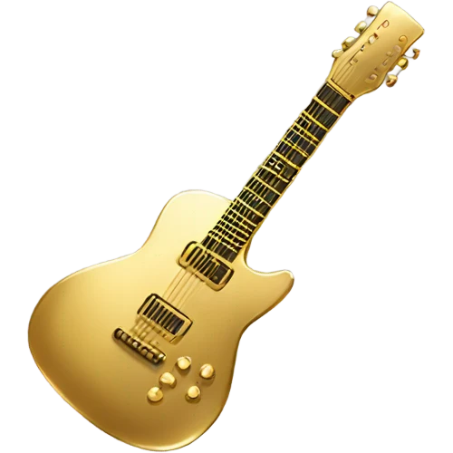 solid gold guitar emoji