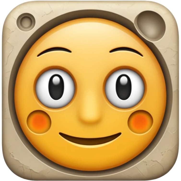 Realistic work  with neutral color emoji