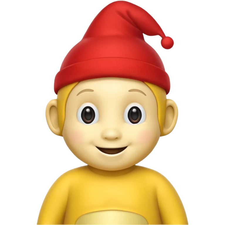 Sarı Teletabi kırmızıyı domaltan emoji