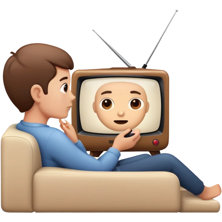 person watching TV emoji