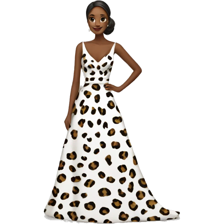 Leapord print wedding dress  emoji