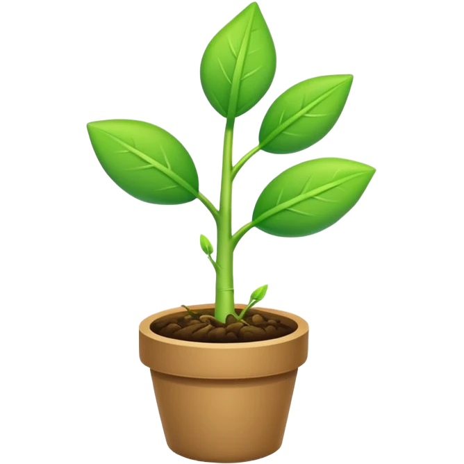 plant sprout with an upward arrow emoji