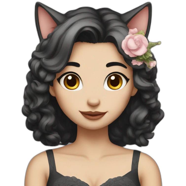 married cat girl emoji