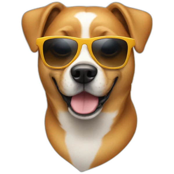 dog= sunglasses emoji