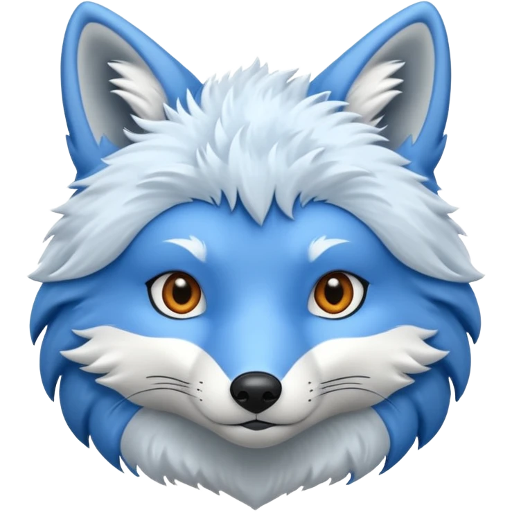 Blue fox emoji