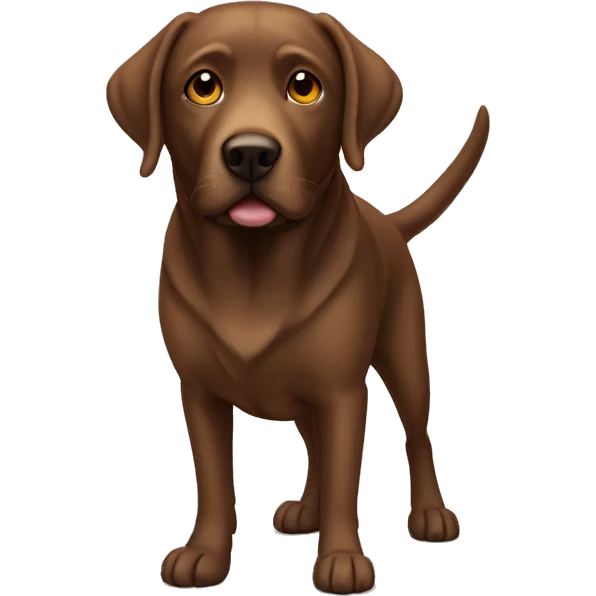Brown lab dog emoji