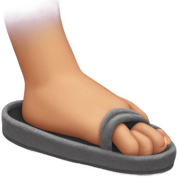 hand with slipper  emoji