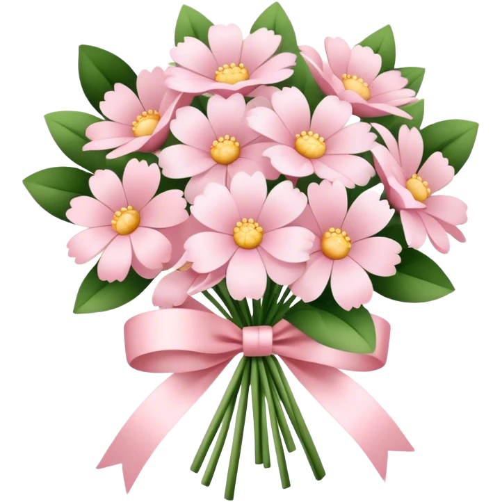 pale pink flower bouquet  emoji