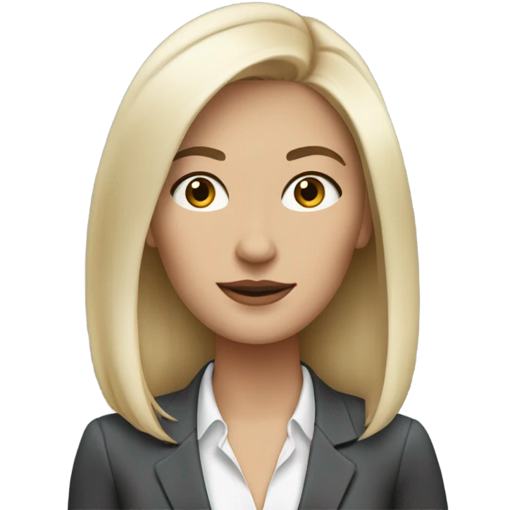 a whitewoman typically has a clean, professional style with simple, natural hair and minimal makeup. She wears smart-casual outfits, often pairing comfort with elegance, and accessorizes with a watch , reflecting modern practicality. emoji