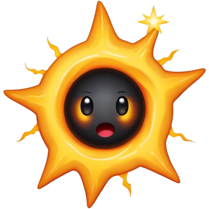black hole eating a star emoji