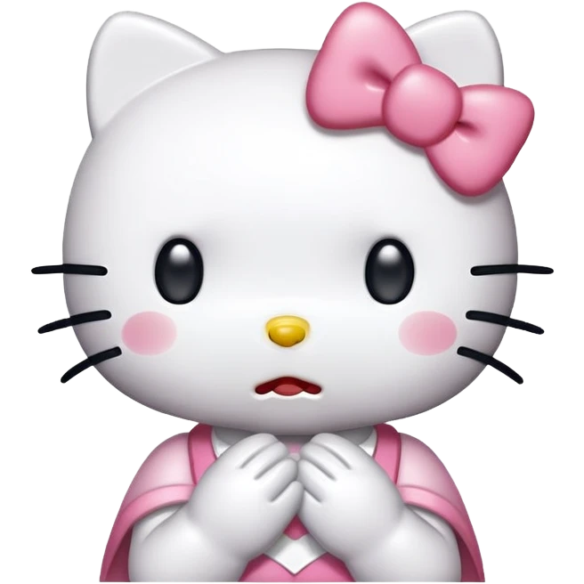 hello kitty sobbing emoji