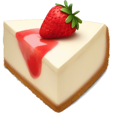 Strawberry cheesecake  emoji