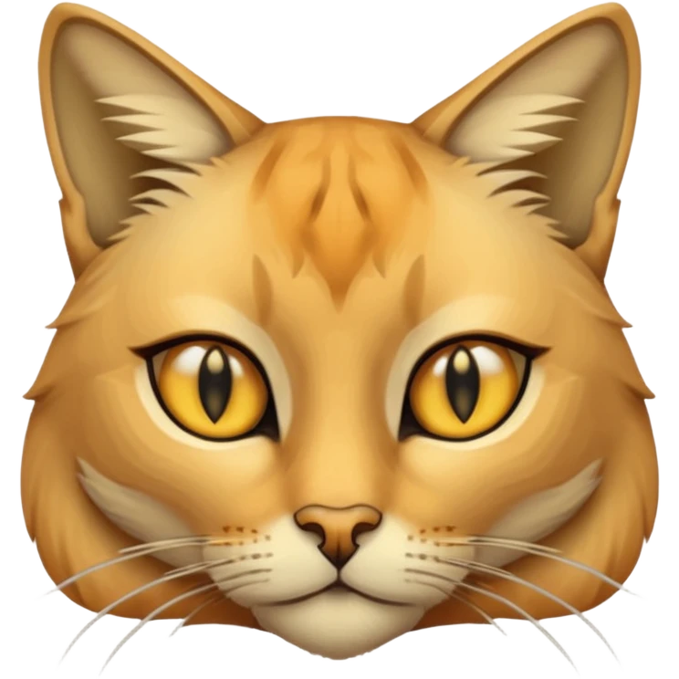Face of Egyptian Cat in game pixelized style emoji