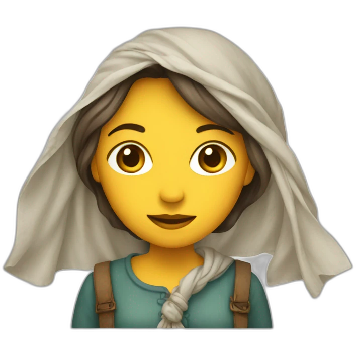 femme avec un voile légiférer emoji