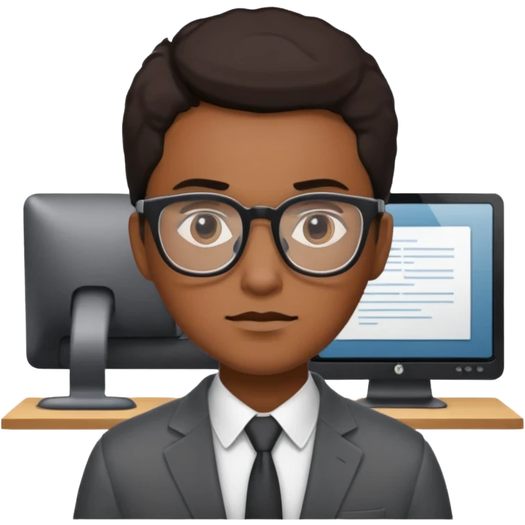 persona trabajando en una oficina emoji