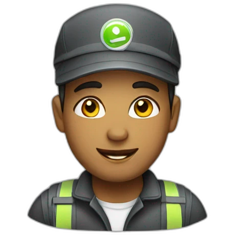 Airport worker emoji