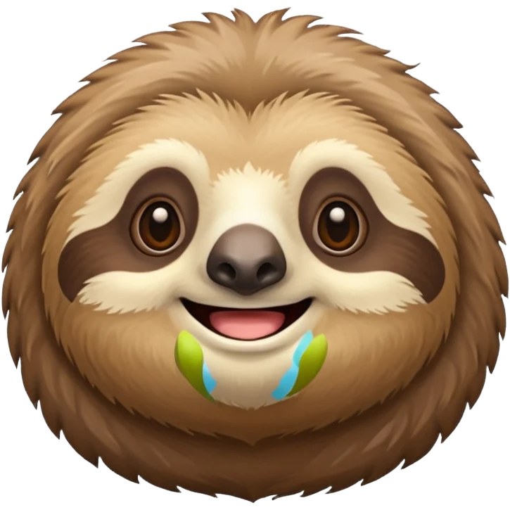 Perezoso que se esté riendo emoji