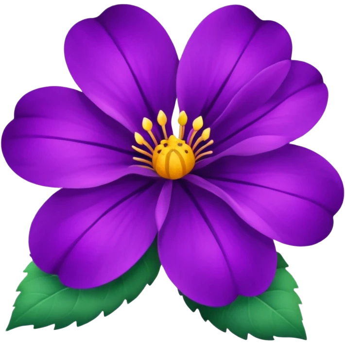 violet flower emoji