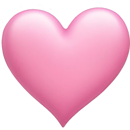 Pink pastel heart  emoji