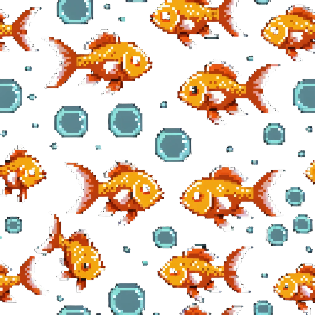 goldfish with surprised expression and tiny bubbles emoji