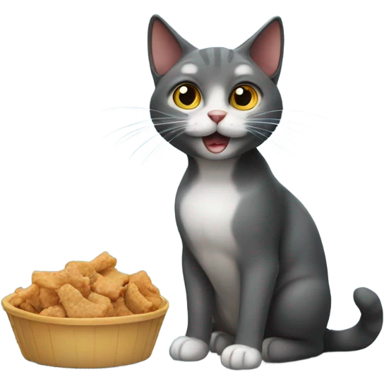 Cat wanting treats emoji