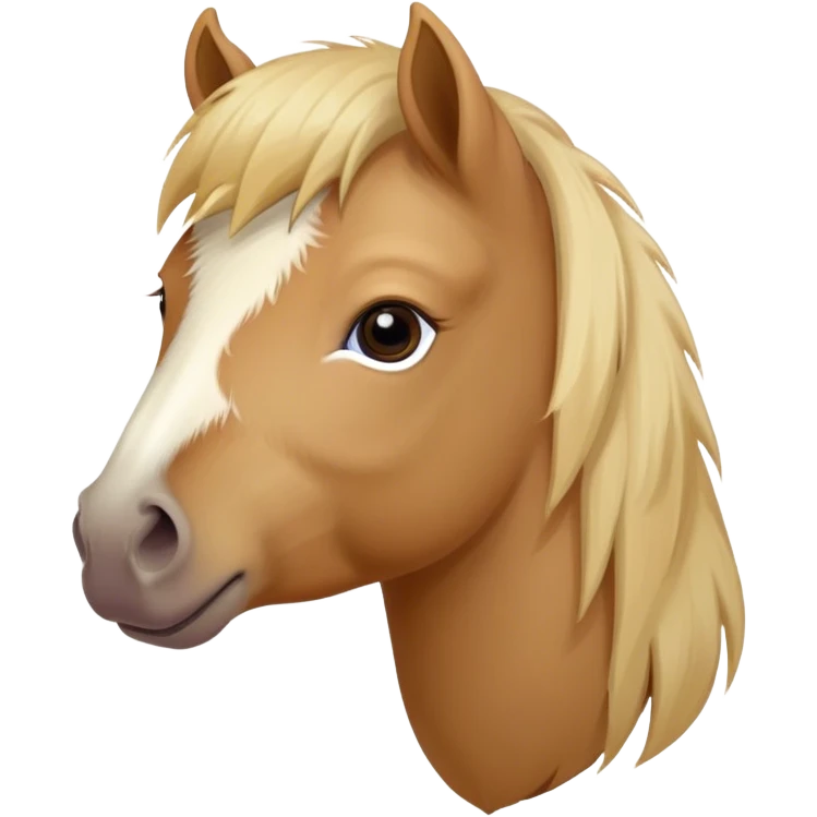 Pastel Shetland pony  emoji