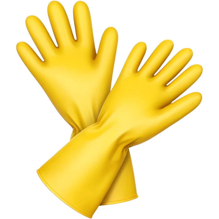 Yellow Rubber gloves emoji
