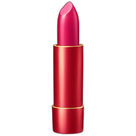 christmas decorated lipstick emoji