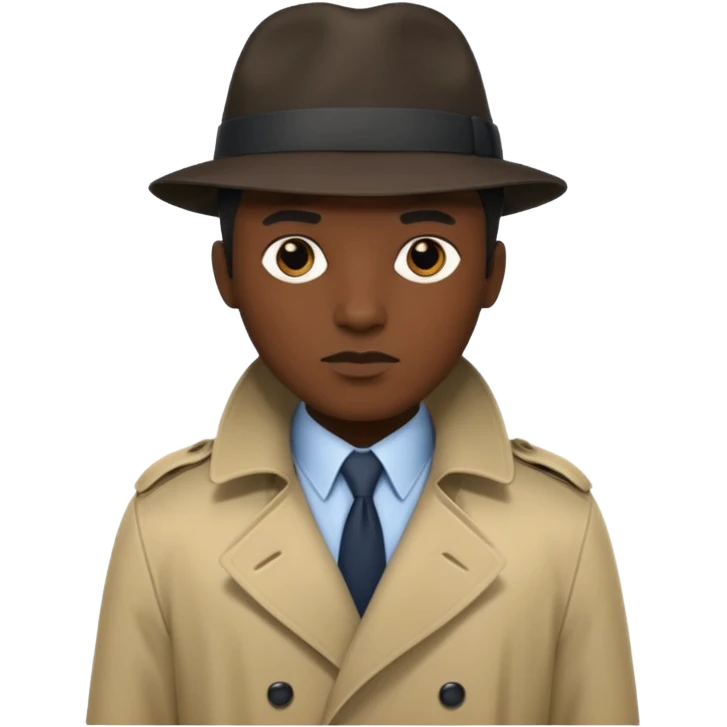 detective, black emoji