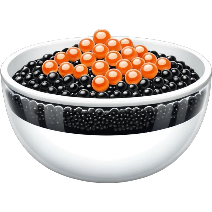 Cuenco con caviar emoji