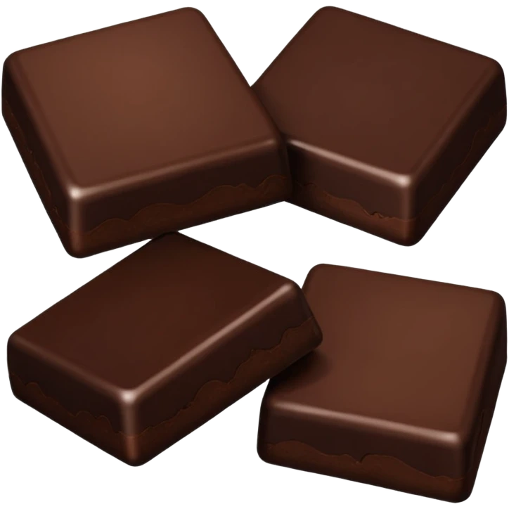 1-2 squares dark chocolate emoji