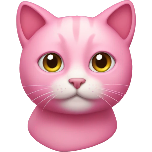 Pink cat emoji