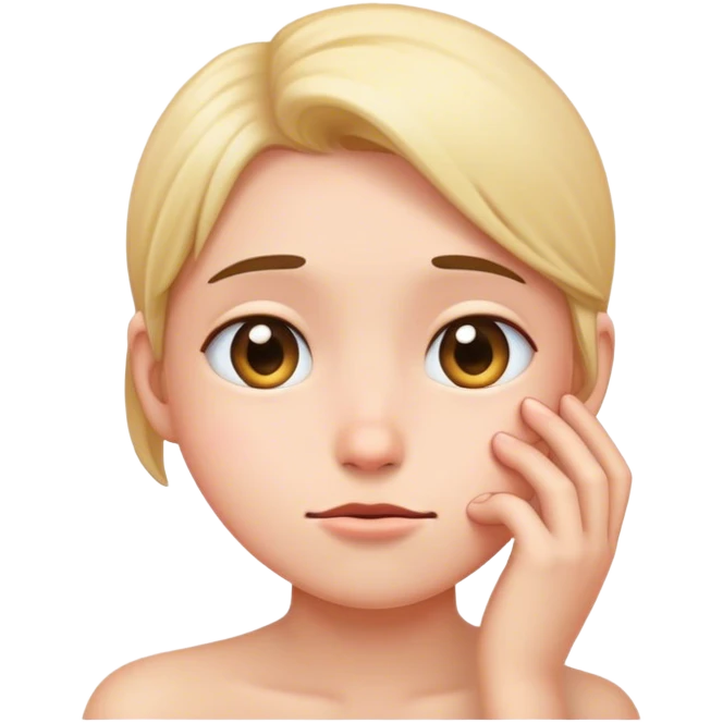 Emoji shy emoji