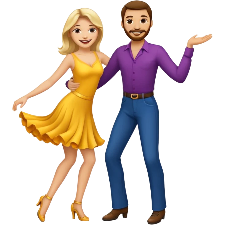 Cats couple salsa dancing  emoji