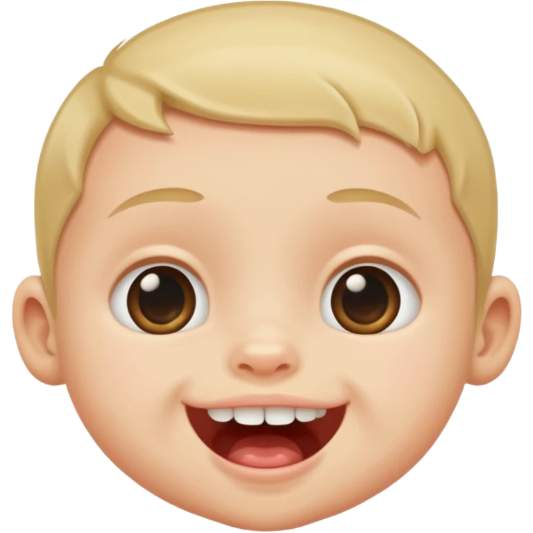 baby face with one tooth emoji