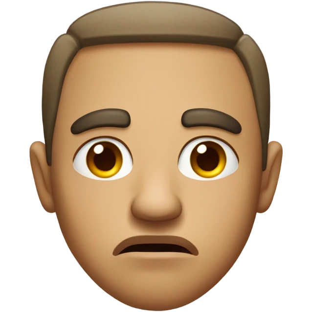 Mean face emoji